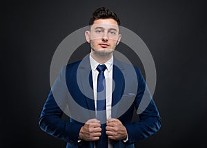 Attractive young business man in formalwear