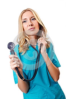 Attrative woman doctor