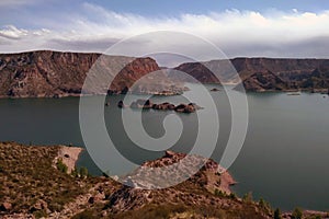 Atuel Canyon and Los Reyunos Lake in San Rafael, Mendoza photo