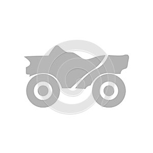 ATV icon on a white background, vector illustration