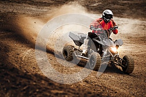 ATV Motocross Race Sport Action