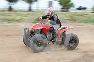 Atv or quad bike racing