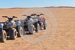 ATV quad bikes for safari trips in Arabian desert, Egypt