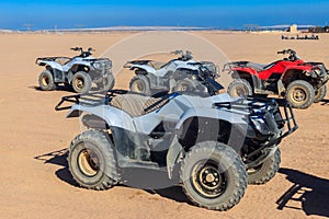 ATV quad bikes for safari trips in Arabian desert, Egypt