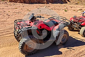 ATV quad bikes for safari trips in Sinai desert, Egypt