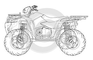 ATV quadbike concept outline