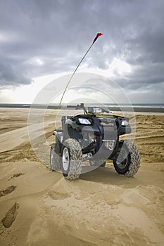 ATV Sand parked in Sand Dunes