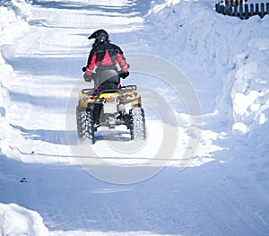 ATV in snow