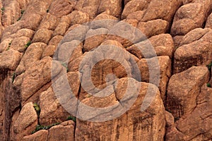 Atypical oval rock formations photo