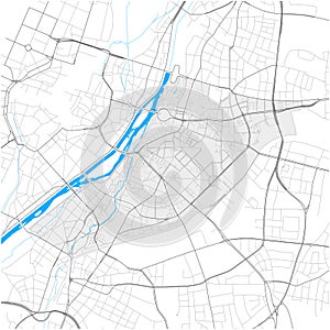 Au-Haidhausen, MÃ¼nchen, Deutschland high detail vector map