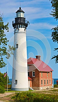 Au Sable Point Lighthouse Pictured Rocks National Lakeshore Michigan