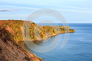 Au Sable Point Sunrise in Autumn - Pictured Rocks, Michigan