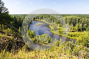 Au Sable River Valley Forest Landscape