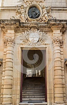 Auberge de Castille entrence. Valletta, Malta. photo