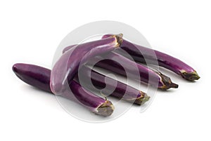 Aubergine/ Eggplant Isolated on White Background