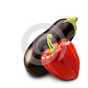 Aubergine Paprika photo