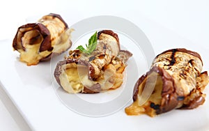 Aubergines appetizer