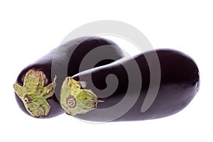 Aubergines Isolated