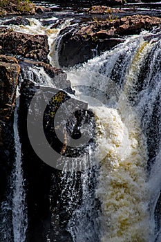 Aubrey Falls On The Mississagi River In Ontario, Canada