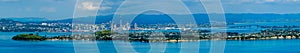 Auckland city panoramic view skyline with Sky Tower, north island, new Zealand