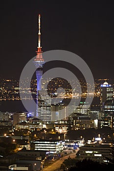 Auckland City & Sky Tower at N photo