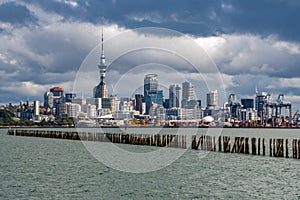 Auckland New Zealand cityscape view panorama