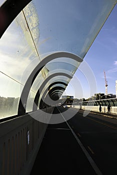 Auckland, New Zealand, Grafton bridge at mid-day