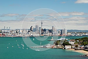 Auckland skyline. New Zealand