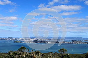 Auckland view from Rangitoto island