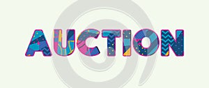 Auction Concept Word Art Illustration photo
