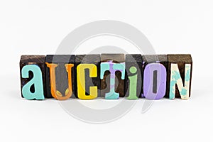 Auction sale high bid business auctioneer bidder photo