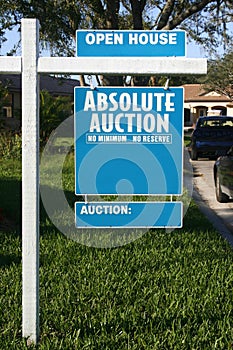 Auction sign