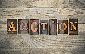 Auction Wooden Letterpress Theme