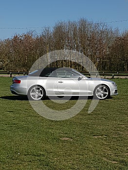 Audi a5 convertible silver s line 2009