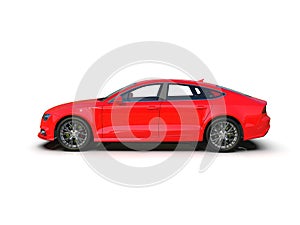Audi A7 Isolated on White Executive Car
