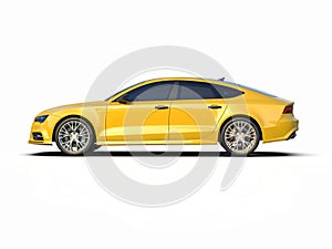 Audi A7 Isolated on White Executive Car