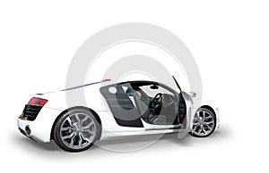 Audi R8 white car photo