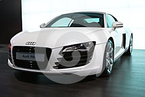 Audi R8 at Moscow exhibition Motorshow 2008