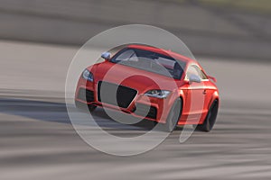 Audi TT on the speedway photo