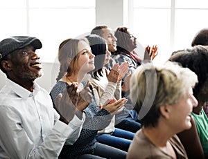 Audience Applaud Clapping Happines Appreciation Training Concept