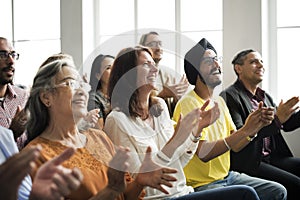 Audience Applaud Clapping Happines Appreciation Training Concept