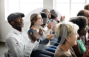 Audience Applaud Clapping Happiness Appreciation Training Concept