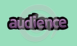 AUDIENCE background writing vector design