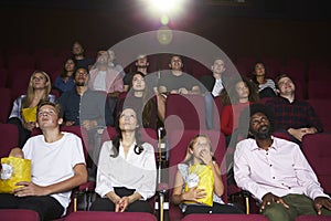 Audience In Cinema Watching Film
