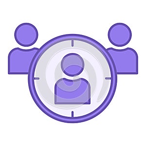 Audience Colored Icon.