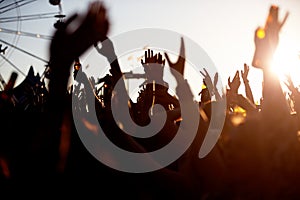 Audience At Outdoor Music Festival