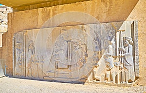 Audience relief in Persepolis, Iran