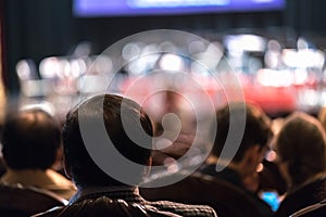 Audience watching concert show in the theater