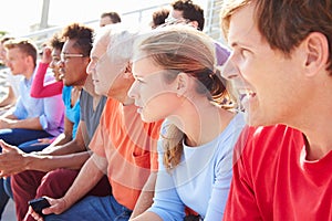 Audience Watching Outdoor Concert Performance