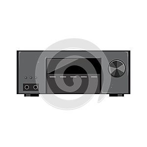 audio av receiver cartoon vector illustration